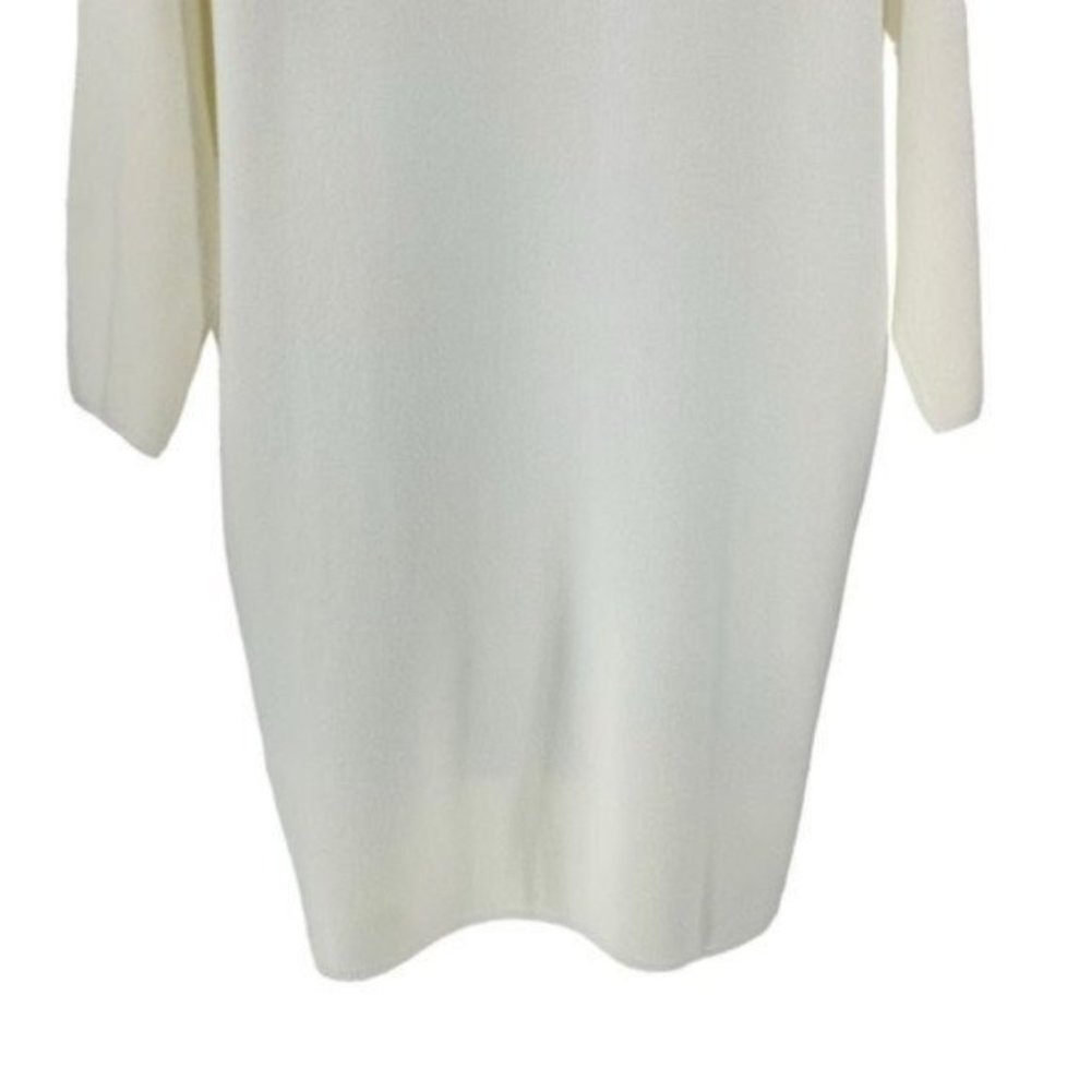 Pomander Place NEW Winter White Vivianne Turtleneck Sweater Mini Dress Size XL - Picture 9 of 11